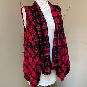 Anthropologie ELEVENSES plaid vest Size S